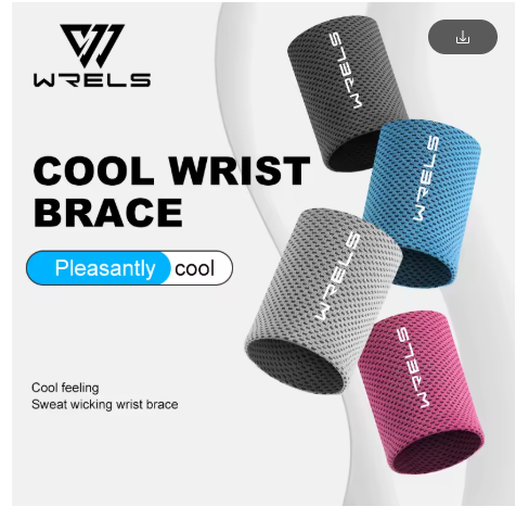 WRELS Cold WristBand Sport Bracers Sweat Towel Cuff Tennis Sweat Bands Guard For Basketball Fitness Sweat absorption WristBand